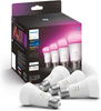 4x LED žiarovka E27 A60 9W = 60W 806lm 2000-6500K CCT + RGB SMART Smart Bluetooth ZigBee White and Color Ambiance Philips HUE