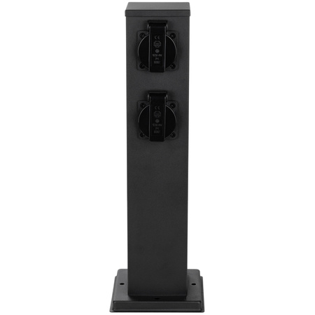 Záhradný stĺpik IBERI Outdoor Standing 230V 40cm 4x sieťová zásuvka LUMILED