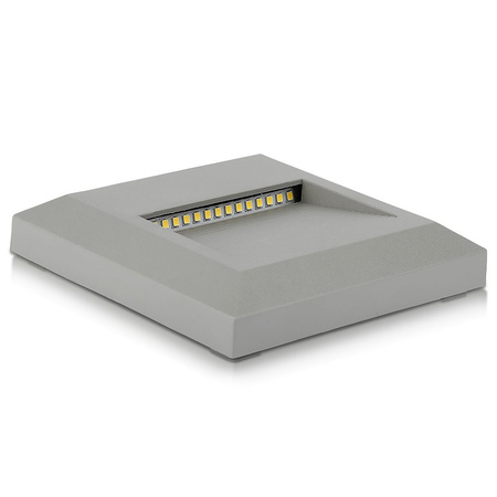 LED 2W 4000K Square Grey Steplight VT-1152 V-TAC schodiskové svietidlo
