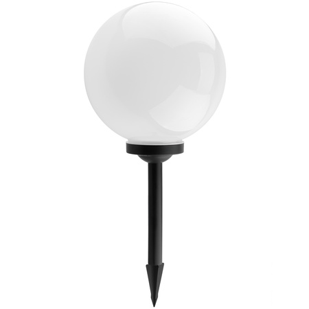LED ATRIS Solárne záhradné svietidlo poháňané nadzemnou bielou guľou 30 cm RGB LUMILED