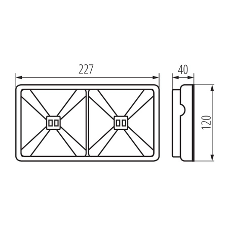 LED núdzové signálne svietidlo 3,8 W 154 lm 5000K studené povrchová montáž biela IP65 ONTEC Kanlux