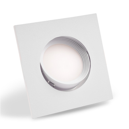 Halogénové svietidlo na zapustenú montáž Pohyblivé štvorcové biele GU10 MR16 VENTUS Lumiled