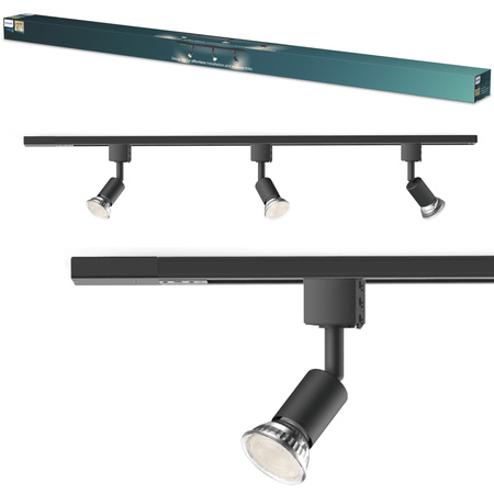 Súprava závesnej lišty LED GU10 jednofázová čierna EasyLink Tobia Philips