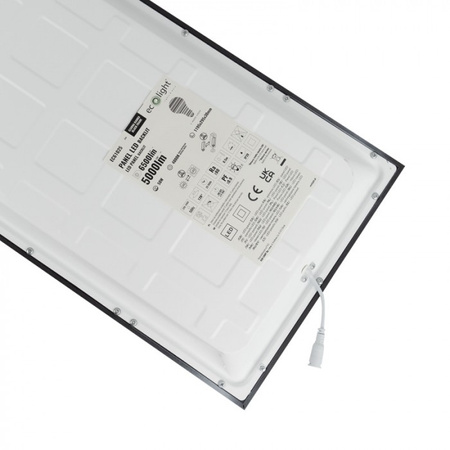 LED panel 120x30 Zápustná zapustená vanička 50W 5000lm 4000K neutrálna biela čierny Ecolight
