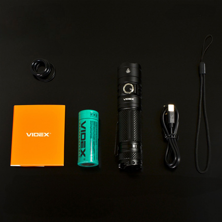 Nabíjateľná LED ručná baterka 20W 4000lm 6 módov USB-C Vodotesné IP68 Videx