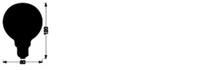 LED žiarovka E27 8W = 50W 600lm CCT Stmievateľná SMART+ WiFi Filament Globe Ledvance