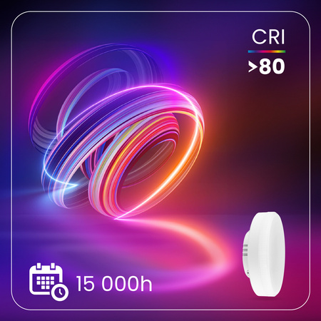 LED žiarovka GX53 12W = 75W 1100lm 3000K teplá biela 120° LUMILED