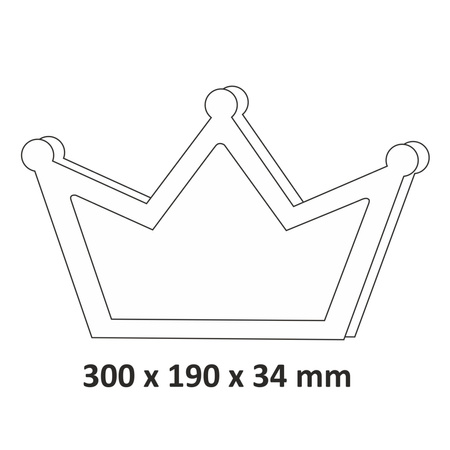 Sanico Goldlux White Pink Crown Dekoratívna lampa na batérie