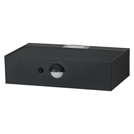 Vonkajšia záhradná lampa Vonkajšia nástenná LED lampa 3W 300lm 3000K IP65 sivá so senzorom pohybu a súmraku Endura Ledvance