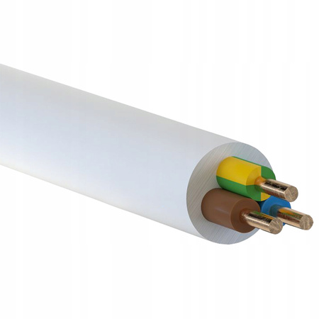 Elektrický inštalačný kábel YDY 450/750V 3x1,5mm 1m