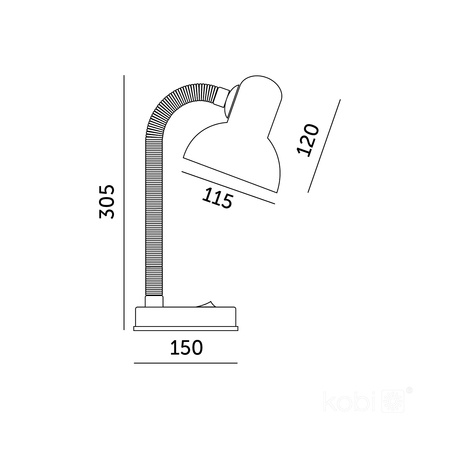 Stolná lampa Stolné svietidlo Nastaviteľné E27 Smile Kobi