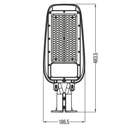 LED pouličné osvetlenie 100W 13000lm 4000K, neutrálna biela IP65 130lm/W PREMIUM Ecolight
