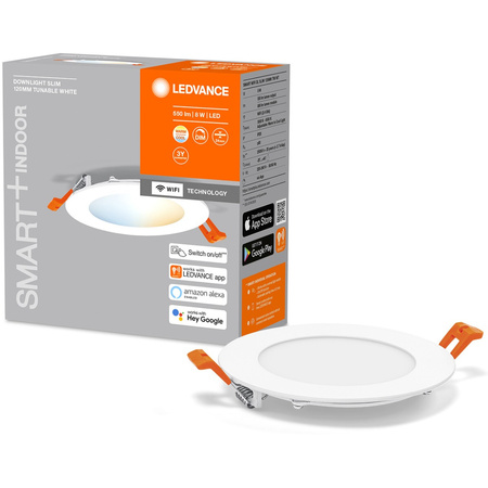 LED panelové svietidlo Point SPOT 8W 550lm stmievateľné CCT Round 12cm White SMART+ WiFi Downlight Ledvance