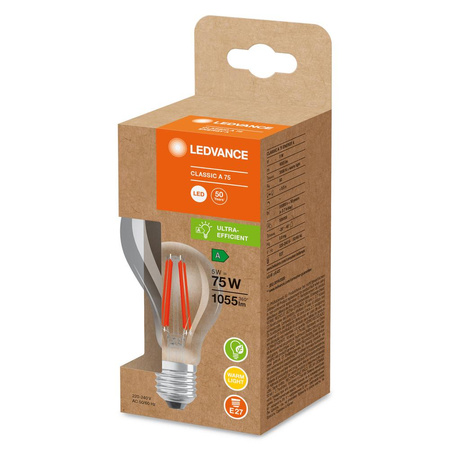 LED žiarovka E27 A60 5W = 75W 1055lm 3000K teplá biela 300° Ledvance