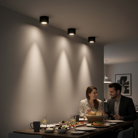 HALOGEN Spot Tube Moving Round 50mm AMAT-S LUMILED s povrchovou montážou