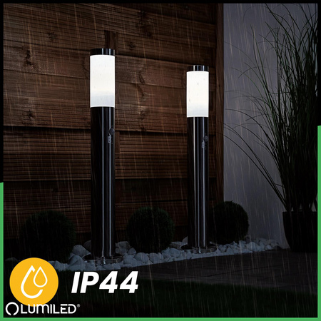 Lilium LUMILED Outdoor E27 INOX PIPE 65cm so senzorom pohybu