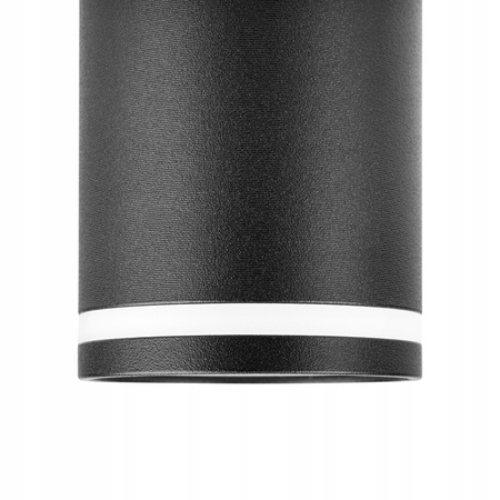 Halogénové trubicové reflektory s povrchovou montážou Spot GU10 s okrúhlym čiernym krúžkom Masterled