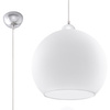Závesné stropné svietidlo Hanging Ball E27 Round White Minimalist Ball Sollux