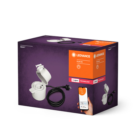 Inteligentná vonkajšia zásuvka EU 220-240V 16A s káblom Ledvance SMART+ ZigBee Plug