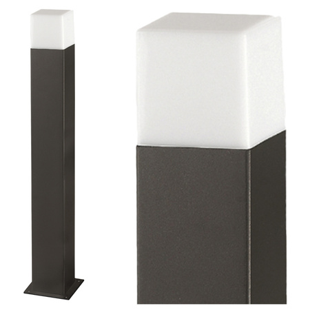 Záhradná stojaca lampa E27 sivá biela IP44 New Sanico Goldlux