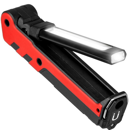 Dobíjacia dielenská baterka Skladací magnet COB + LED 140lm + 360lm VA0104 Vayox