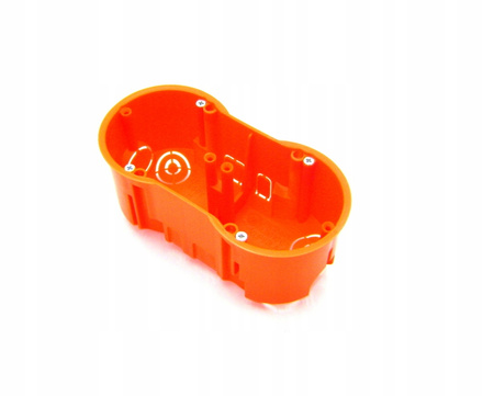 Dvojitá hlboká elektrická skrinka pod omietku 2x60 so skrutkami PAWBOL