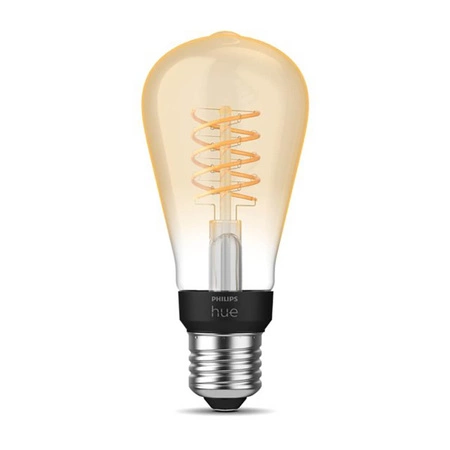 LED žiarovka E27 Edison ST64 7,2W = 40W 550lm 2100K teplá biela FILAMENT SMART Smart Bluetooth ZigBee White Philips HUE