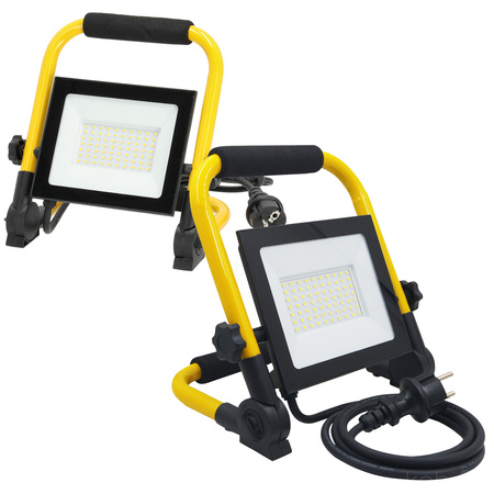 Vonkajšie LED svetlomety Záhrada 50W 4250lm 4000K neutrálna biela 110° IP54 IK06 Čierna žltá Tigra Kobi