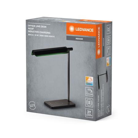 Stolná LED lampa 19W 520lm CCT stmievateľná čierna Kancelárska linka Ledvance