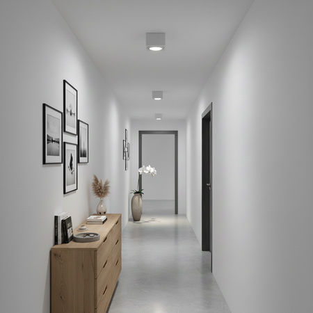 HALOGEN Spot Tube Movable Square White 50mm AMAT-S LUMILED pre povrchovú montáž