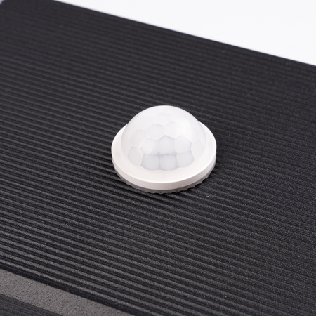 Záhradné nástenné svietidlo zhora nadol 2xGU10 Black Senzor pohybu a súmraku IP54 PROTEA LUMILED