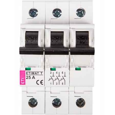 Nadprúdový istič ETIMAT T 3P 25A