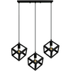 Dekoratívne závesné stropné svietidlo 3x E27 Black Loft Sanico Goldlux