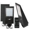 Solárne LED priemyselné pouličné osvetlenie 30W 4800lm CCT so senzorom pohybu a súmraku IP65 IK07 Black Street Kobi