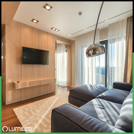 10x LED žiarovka AR111 G53 15W = 100W 1521lm 3000K 12V, teplá biela 24° Silver LUMILED