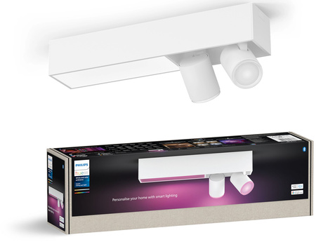 LED reflektorové stropné svietidlo 19,4 W 1630 lm IP20 biele a farebné RGB + TW White Smart SMART Zigbee Bluetooth Centris Philips HUE