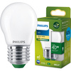LED žiarovka E27 guľka P45 2,3W = 40W 485lm 210lm/W 2700K teplá biela 300° CLASS A UltraEfficient Philips