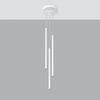 Závesné stropné svietidlo Tuba 3x G9 Tubular Overhang White Modern Pastelo Sollux