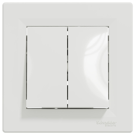 Dvojpólový spínač Asfora IP20 White