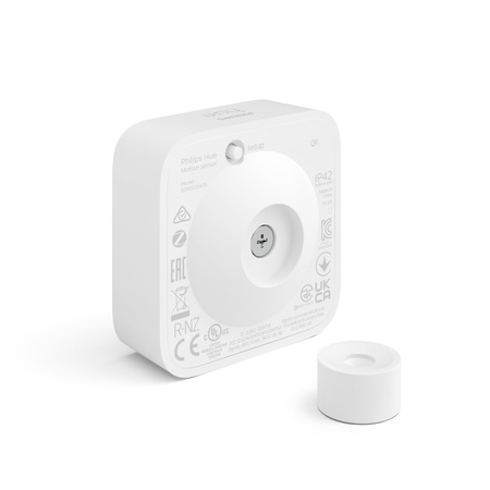 Vnútorný senzor pohybu a súmraku IP20 biely batériový Zigbee Bluetooth senzor Philips HUE