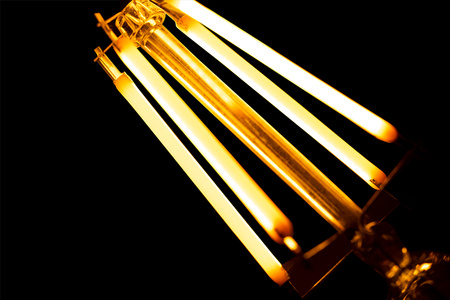 3x dekoratívna LED žiarovka E27 G95 6W = 50W 660lm 2000K teplá biela 360° vlákno LUMILED Globe Amber