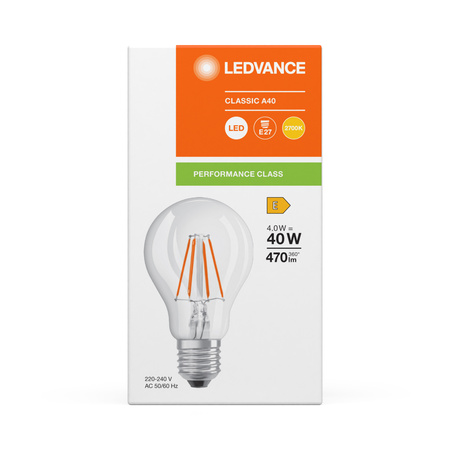LED žiarovka E27 A60 4W = 40W 470lm 2700K teplá biela 300° Ledvance