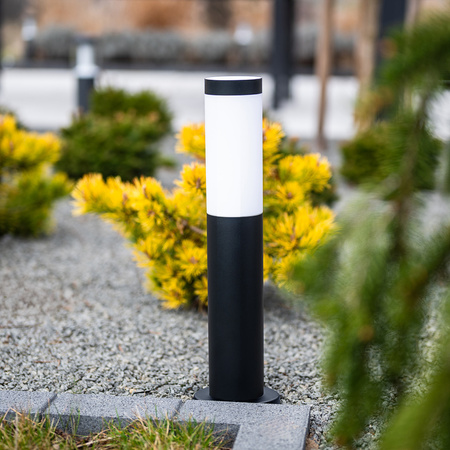 Vonkajšia záhradná lampa E27 BLACK PIPE 45cm Lilium Lumiled