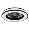 LED stropné svietidloventilátorom 48W 5300lm CCT 120° biela čierna stmievateľná Kenya Sanico Goldlux