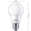 6x LED žiarovka E27 A60 4,9W = 40W 470lm 2700K teplá biela 180° EC Multipack Philips