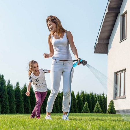 Súprava záhradnej hadice na vodu 3/4" 50 m, postrekovacia pištoľ, prípojka so závitom, rýchlospojka STOP, priechodná rýchlospojka 3/4" CELLFAST