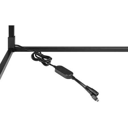 LED 20W 150lm RGB stmievateľné RF diaľkové ovládanie stojaca lampa čierna 140cm Masterled