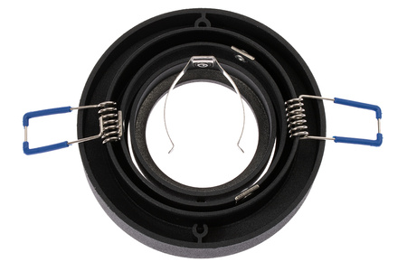 Set HALOGEN TUBE Spot Movable MIDI GU10 Round Black 20mm + LED GU10 6W 3000K LUMILED