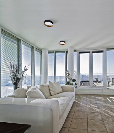 Plafond LED stropný panel Svietidlo pre povrchovú montáž 17,5W 1450lm 3000K, teplá biela 120° Round Black Gold Rifa Kanlux