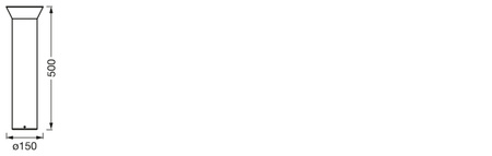 Vonkajšia LED stožiarová lampa 10W 250lm 3000K, teplá biela SMART + Wifi RGBW Stmievateľná 50cm IP44 Silver SMART+ WiFi Eclipse Ledvance